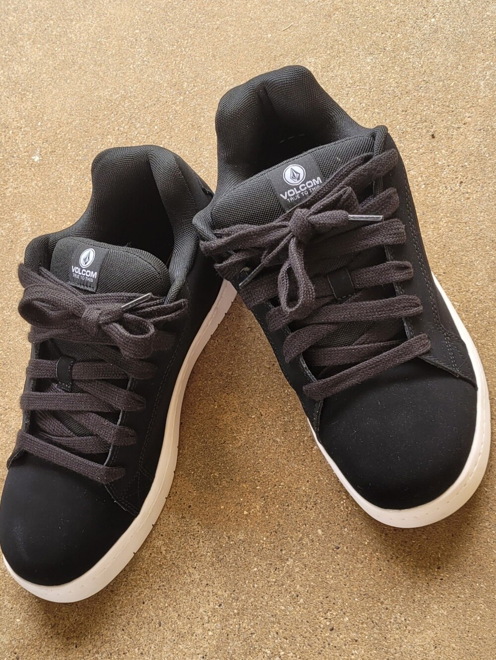 Volcom Workwear Steel Toe Black & White Low-Top Skater Like Sneakers M9.5, W11.5